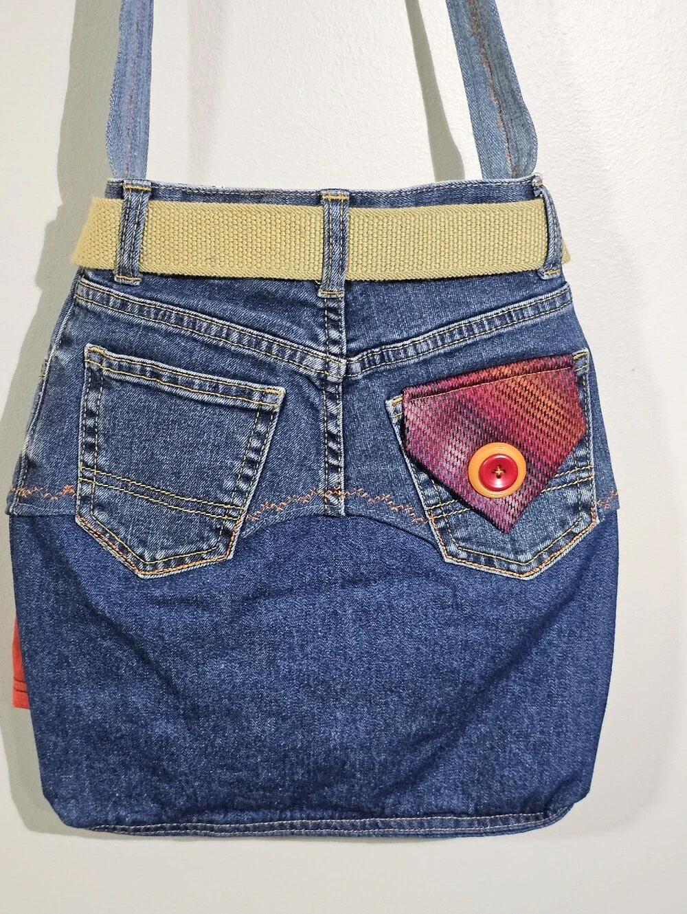 Crossbody Bucket Style Bag. Dog Themed.  Fully Lined.